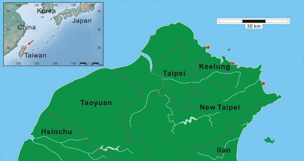 northern Taiwan mapa