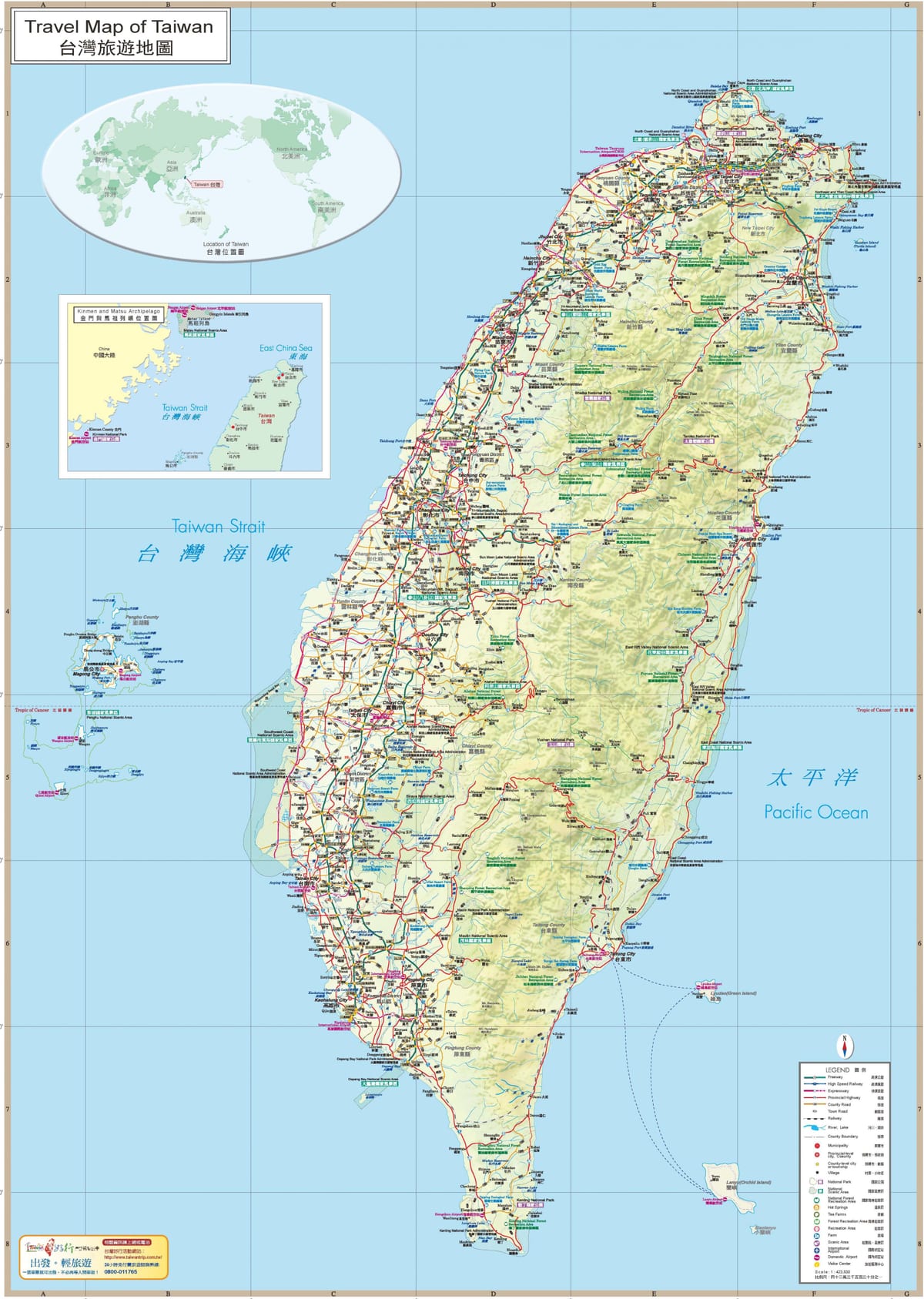 Mapa ng Taiwan-akit