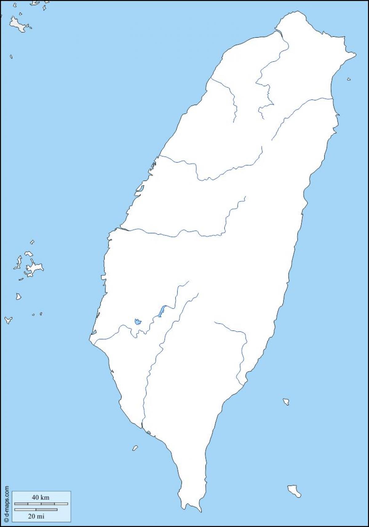 Mapa ng Taiwan balangkas