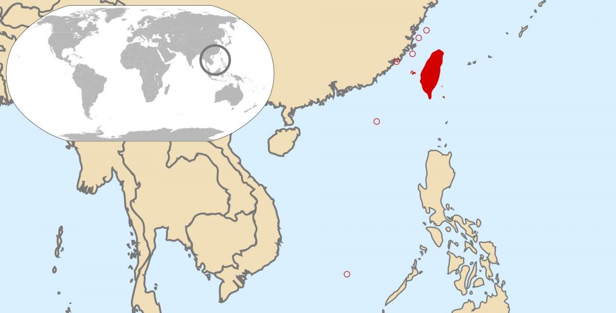 Taiwan pandaigdigang mapa