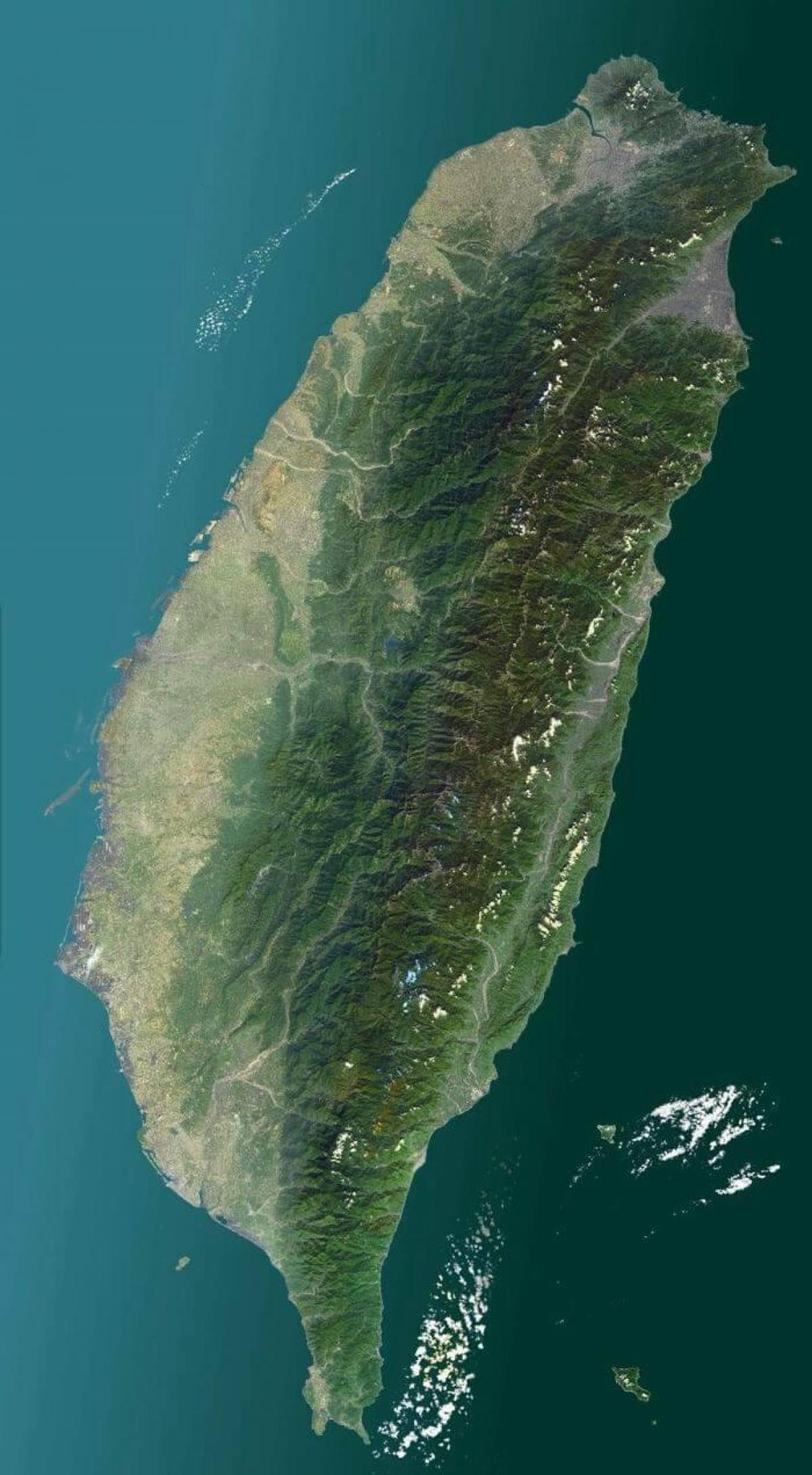 Mapa ng Taiwan satellite