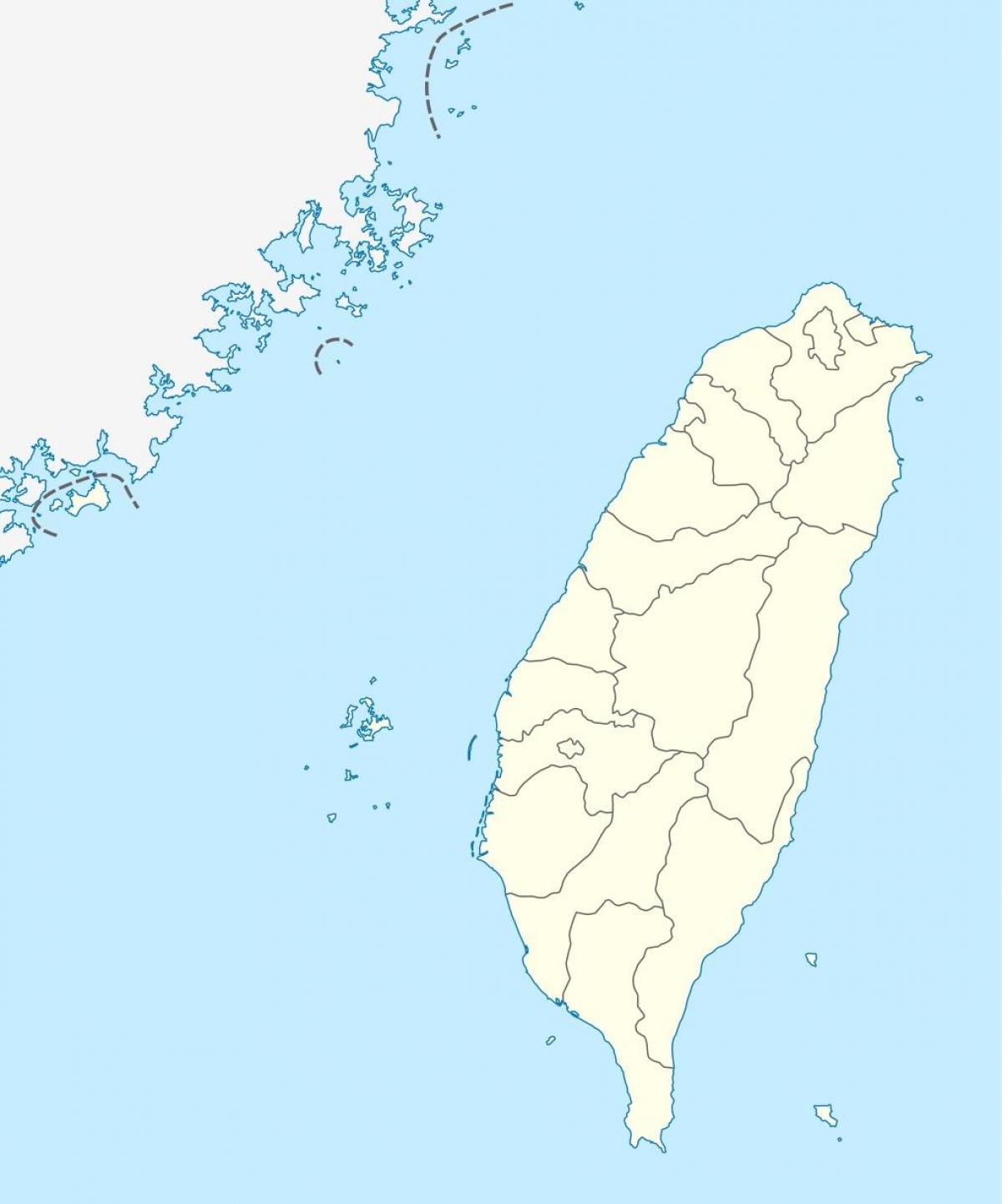 Mapa ng Taiwan vector