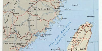 Mapa ng Taiwan strait