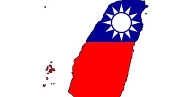 Mapa ng Taiwan bandila