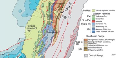 Mapa ng Taiwan geological