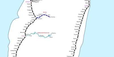 Mapa ng Taiwan lrt