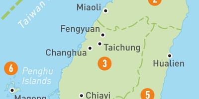 Mapa ng mga bansa sa Taiwan