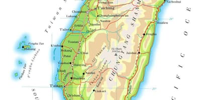 Taiwan highway mapa