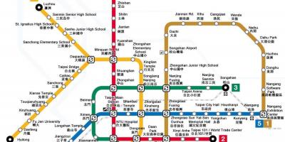 Mapa ng subway sa Taiwan