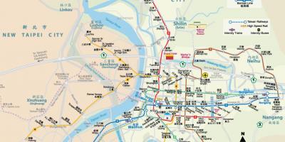 Metro mapa sa Taiwan