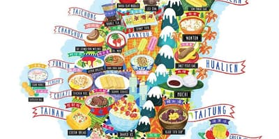 Mapa ng Taiwan food
