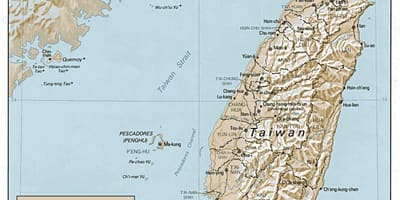 Mapa ng Taiwan mag-surf 